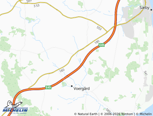 Mapa MICHELIN Dybvad - ViaMichelin
