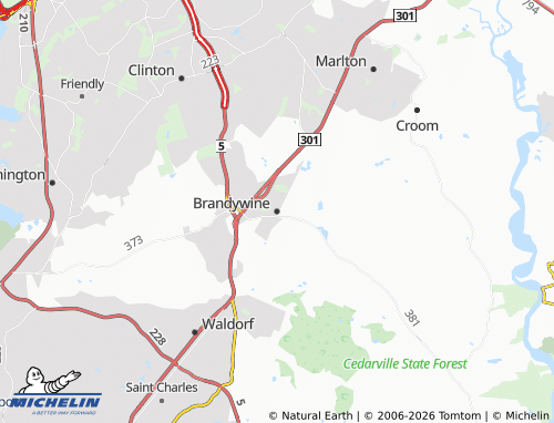 Carte MICHELIN Brandywine - ViaMichelin
