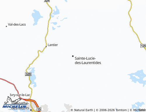 MICHELIN Sainte-Lucie-des-Laurentides map - ViaMichelin