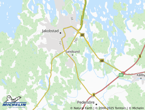 Kaart MICHELIN Sandsund - ViaMichelin