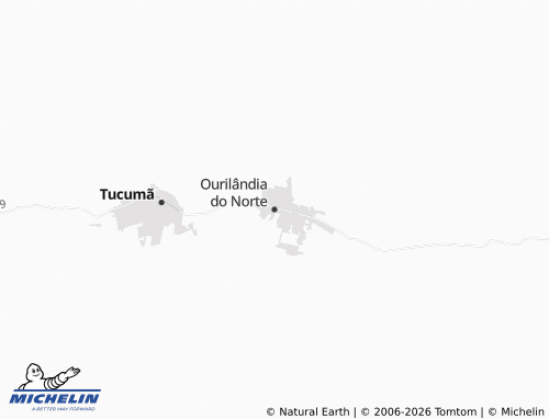 Carte MICHELIN Ourilândia do Norte - ViaMichelin