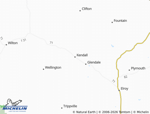 Carte MICHELIN Kendall - ViaMichelin