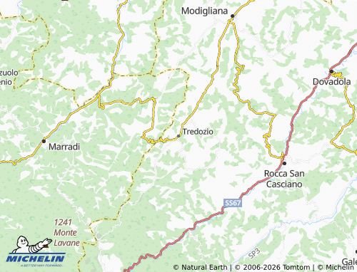 Mappa MICHELIN Tredozio - ViaMichelin