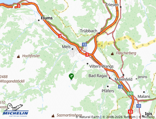 Mappa MICHELIN Wangs - ViaMichelin