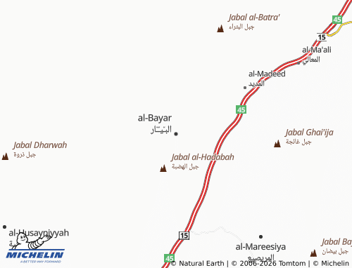 Carte MICHELIN al-Bayar - ViaMichelin