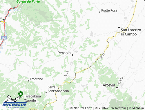 Mappa MICHELIN Pergola - ViaMichelin