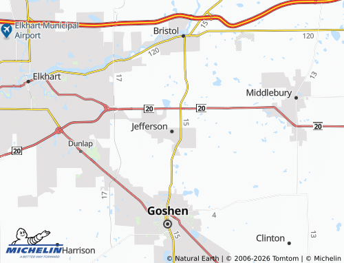 Mappa MICHELIN Jefferson - ViaMichelin