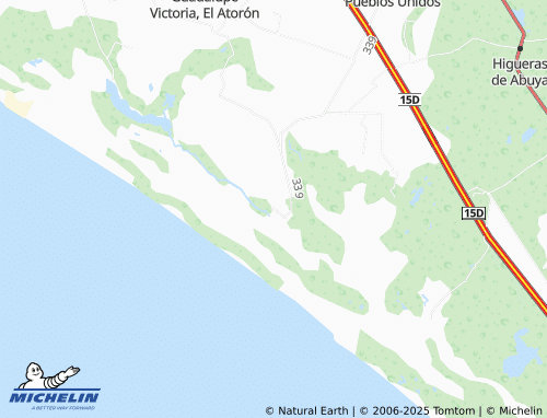 MICHELIN Península de Villamoros map - ViaMichelin