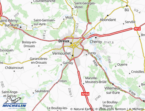 MICHELIN Vernouillet map - ViaMichelin