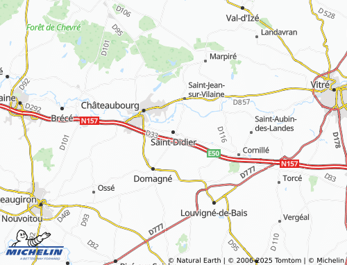 MICHELIN Saint-Didier map - ViaMichelin