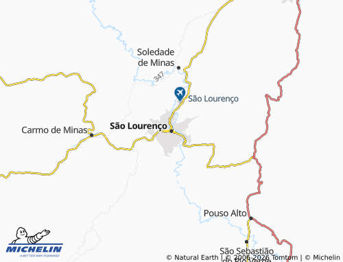 Mapa MICHELIN São Lourenço - ViaMichelin