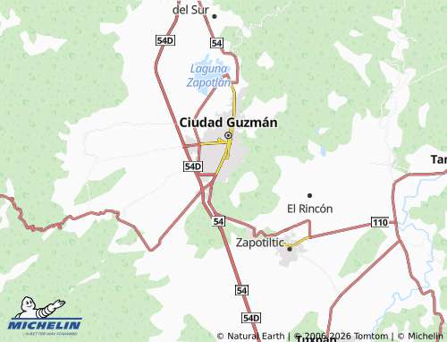 MICHELIN Valle Dorado map - ViaMichelin