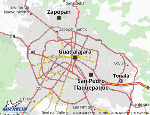 MICHELIN-Landkarte Guadalajara - ViaMichelin