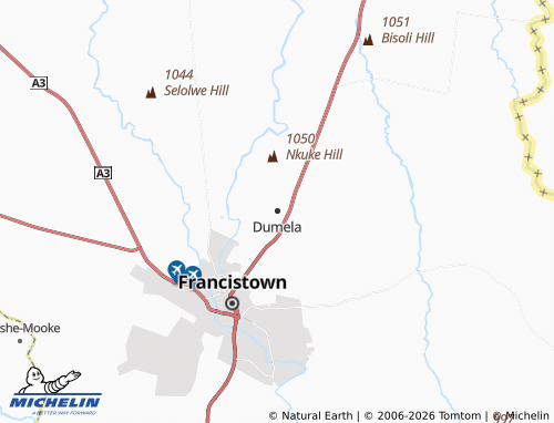 MICHELIN Dumela map - ViaMichelin