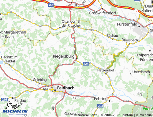 MICHELIN Riegersburg map - ViaMichelin