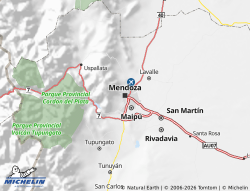 MICHELIN-Landkarte Mendoza - ViaMichelin