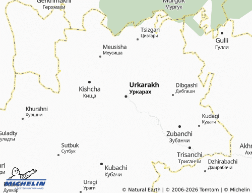 MICHELIN-Landkarte Urkarakh - ViaMichelin