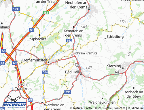 MICHELIN Rohr im Kremstal map - ViaMichelin