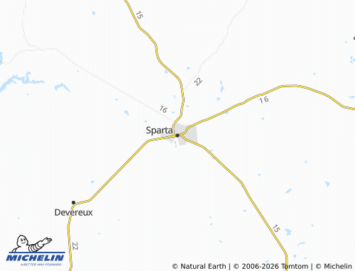 Mapa MICHELIN Sparta - ViaMichelin