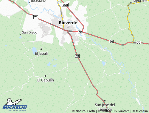 MICHELIN Santa Cruz map - ViaMichelin