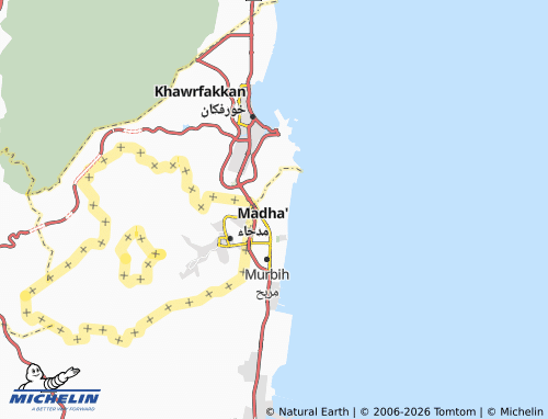 MICHELIN Qidfa map - ViaMichelin
