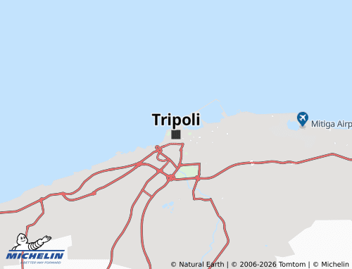 Carte MICHELIN Tripoli - ViaMichelin