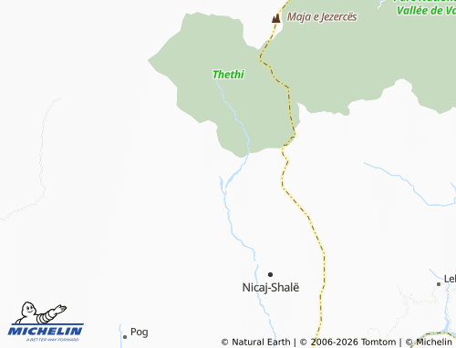 MICHELIN Ndërlysa map - ViaMichelin