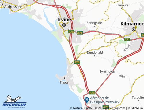 MICHELIN Auchengate map - ViaMichelin