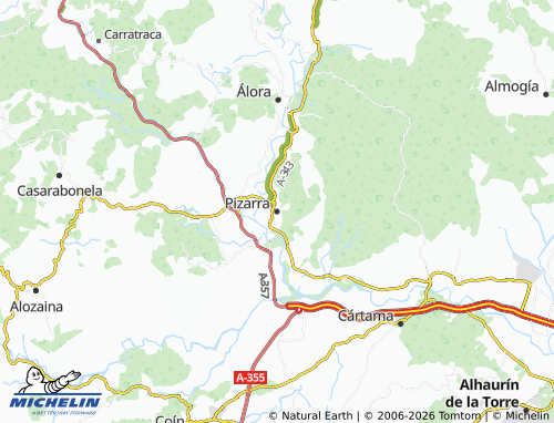MICHELIN-Landkarte Pizarra - ViaMichelin