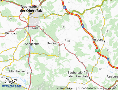 Mappa MICHELIN Deining - ViaMichelin