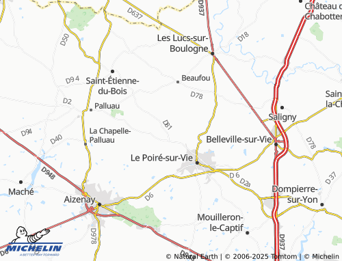 MICHELIN La Cotrelière map - ViaMichelin