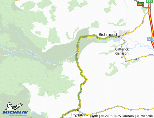 Mappa MICHELIN Downholme - ViaMichelin