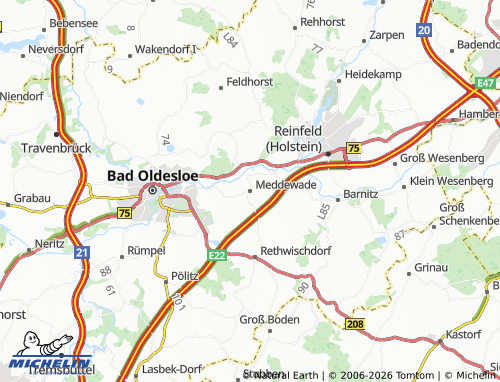 Mappa MICHELIN Meddewade - ViaMichelin