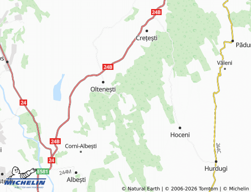 MICHELIN Zgura map - ViaMichelin