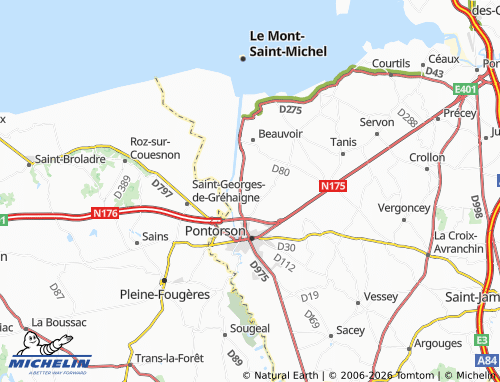Mappa MICHELIN Moidrey - ViaMichelin