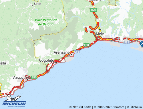 Carte MICHELIN Arenzano - ViaMichelin