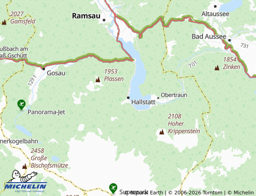 MICHELIN Hallstatt map - ViaMichelin