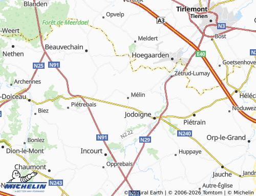 Mappa MICHELIN Mélin - ViaMichelin