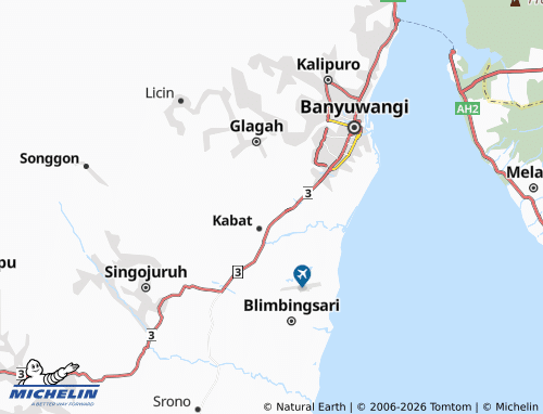 MICHELIN Kedayunan map - ViaMichelin