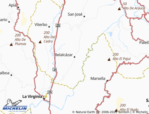 Mapa MICHELIN Belalcázar - ViaMichelin