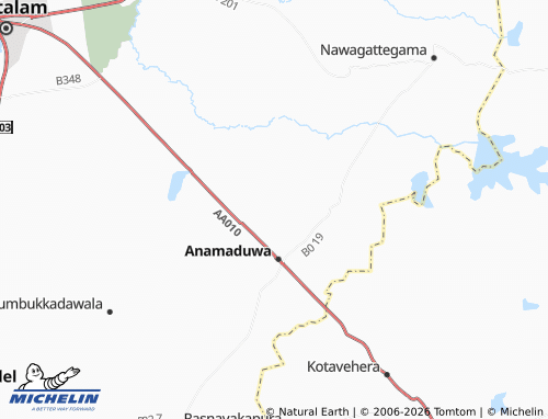 MICHELIN Paramakandagama map - ViaMichelin