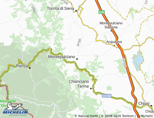 Mappa MICHELIN Montepulciano - ViaMichelin