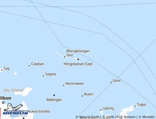 MICHELIN Hingotanan East map - ViaMichelin
