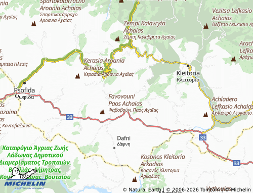Carte MICHELIN Pefko - ViaMichelin