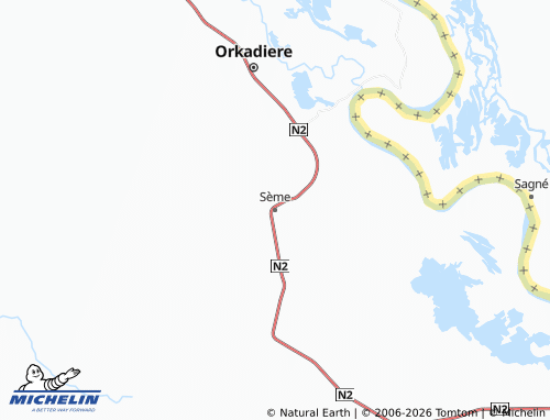 Mapa MICHELIN Sème - ViaMichelin