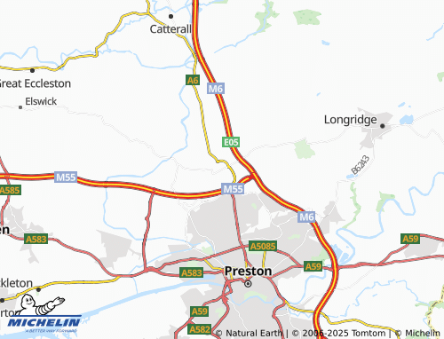 MICHELIN-Landkarte Broughton-in-Amounderness - ViaMichelin