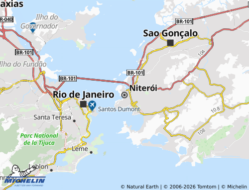 MICHELIN Niterói map - ViaMichelin