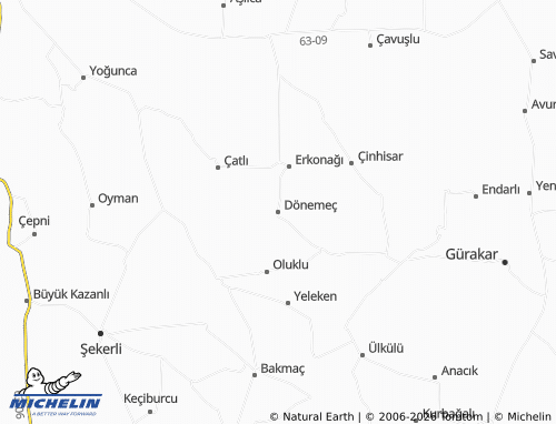 Carte MICHELIN Dönemeç - ViaMichelin