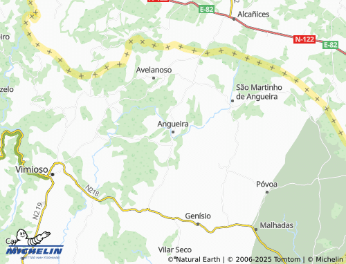 MICHELIN Angueira map - ViaMichelin