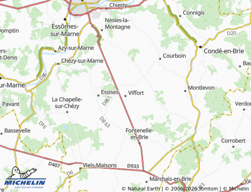 Mappa MICHELIN Viffort - ViaMichelin